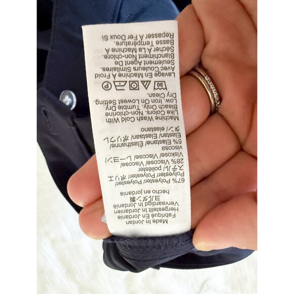 J.Crew Factory | NWT Slim-fit Full-length Trouser Pant For Women Navy | Sz P12 - Picture 9 of 10